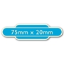 Picture of Classic Ivory Railway Totem Stickers 75mm x 20mm