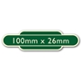 Picture of Classic Ivory Railway Totem Stickers 100mm x 26mm