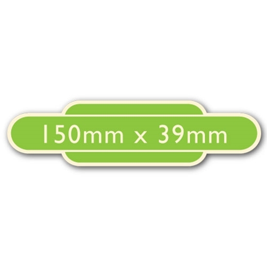 Picture of Classic Ivory Railway Totem Stickers 150mm x 39mm