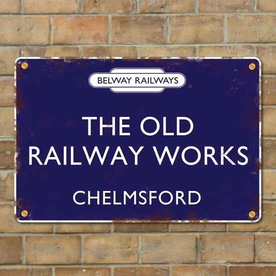 JAF Graphics. Rusty Effect British Railway Sign