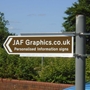 Picture of Double Sided Direction Pointing Sign & post fixing bracket