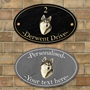 Picture of Oval Personalised Dog House Name Plaque