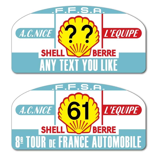 Picture of Replica Shell Berre Rally Plate