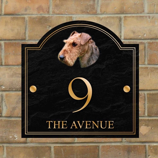 Picture of Airedale Terrier House Sign
