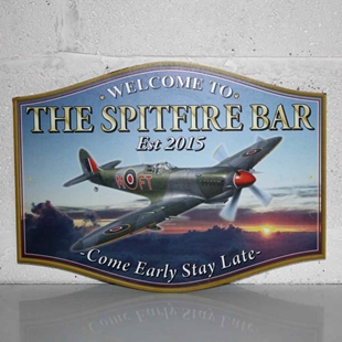 Picture of Personalised RAF Spitfire Custom Sign