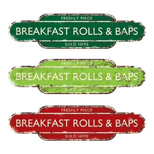 Picture of Freshly Made Breakfast Rolls and Baps Sold Here