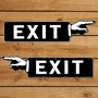 Picture of Exit Finger Pointing Sign
