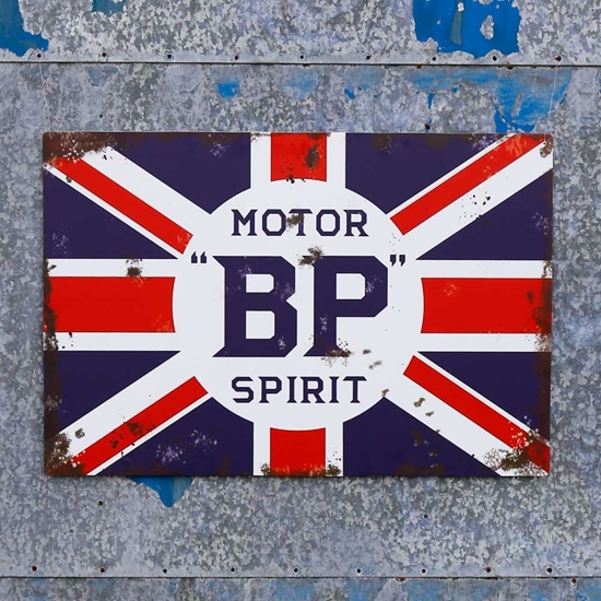 Picture of BP Motor Spirit Sign, Vintage Garage Sign