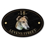 Picture of Oval Personalised Dog House Name Plaque