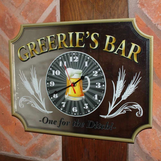 Picture of Custom Mirrored Home Bar Clock