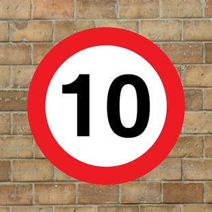 Picture of 10 mph Speed Sign