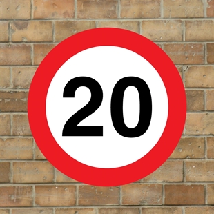 Picture of 20 mph Speed Sign