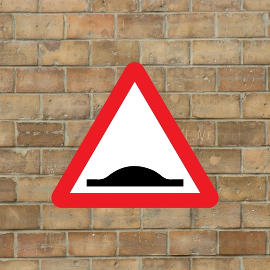 Picture of Speed Bump Warning Sign