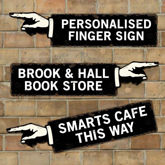 Picture of Personalised Finger Pointing Sign