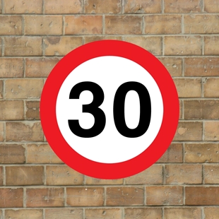 Picture of 30 mph Speed Sign