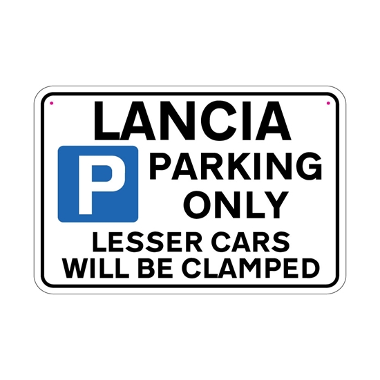 Picture of LANCIA Joke Parking sign