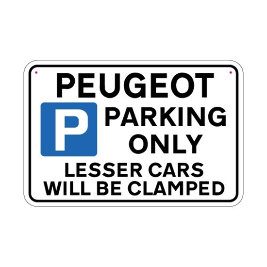 Picture of PEUGEOT Joke Parking sign