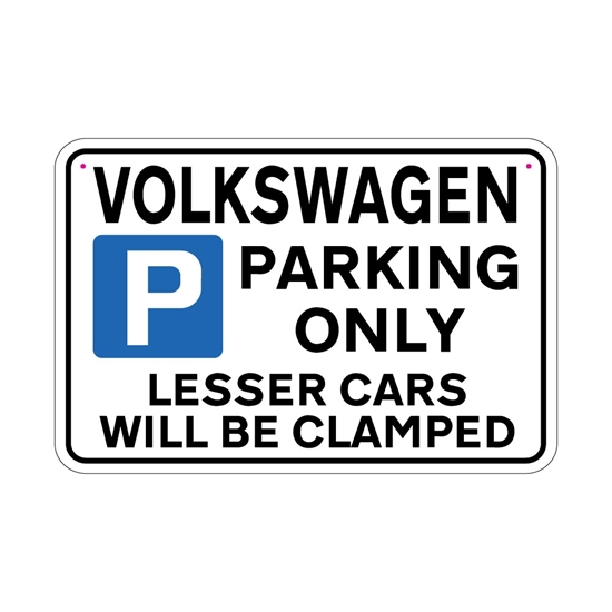 Picture of VOLKSWAGEN Joke Parking sign