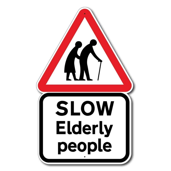 Picture of Elderly People Road Sign