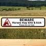 Picture of Horses May Bite & Kick Sign