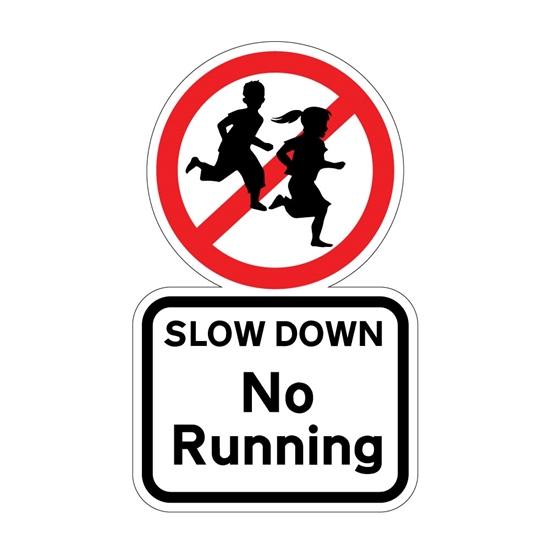 Picture of NO RUNNING SIGN