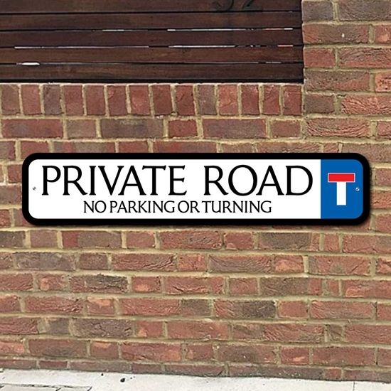 JAF Graphics. PRIVATE ROAD SIGN