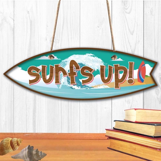 Picture of SURFS UP SIGN TIKI BAR SIGN