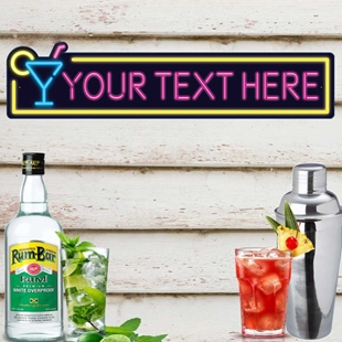 Picture of Personalised Cocktail Bar Sign