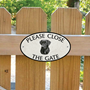 Picture of Please Close The Gate Sign, BLACK LABRADOR