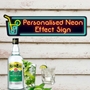Picture of Personalised Gin Bar Sign - Neon Effect