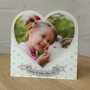 Picture of Personalised Acrylic Photo Picture Frame, Heart Photo Picture