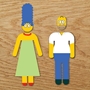 Picture of Homer & Marge Bathroom Symbol