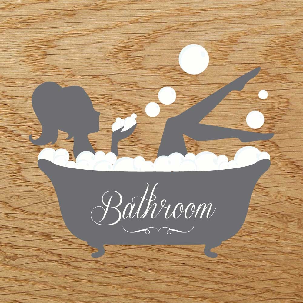 ServeWell Engraved 'Puddle' Shaped Acrylic Mirror For Bathroom Door - Various Sizes
