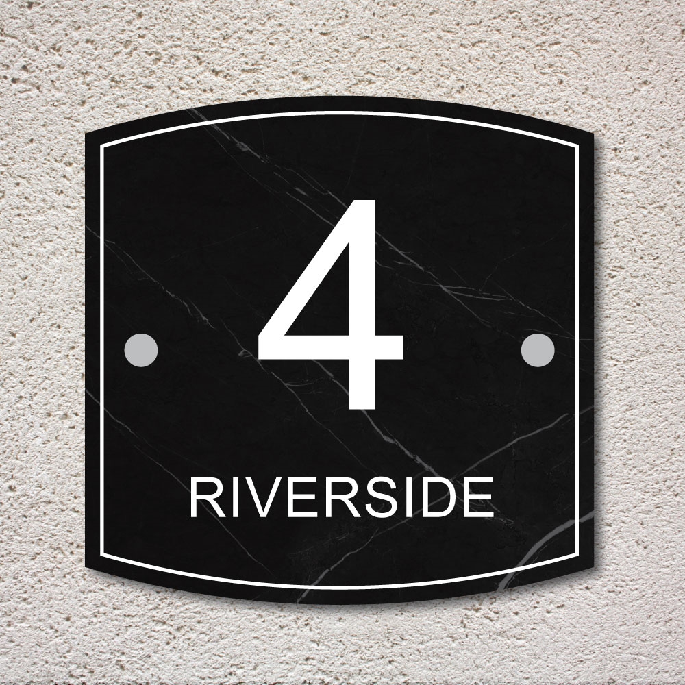 JAF Graphics. Slate Effect Modern House Sign