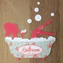 Picture of Acrylic Bathroom door sign, Shabby Chic