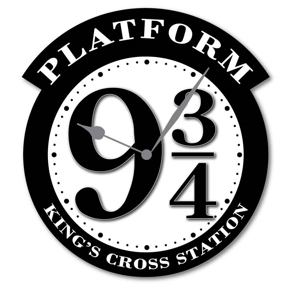 JAF Graphics. Platform 9 3/4 Clock