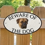 Picture of Bullmastiff Beware of The Dog Sign