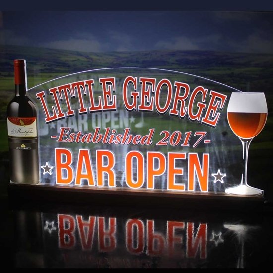 Picture of Wine Bar Edge Lit Sign