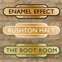 Picture of Gold Effect Classic Railway Station Totem Sign
