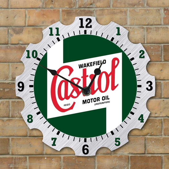 Picture of Garage Clock, Castrol