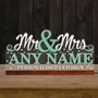 Picture of Illuminated LED Mr & Mrs Table Sign