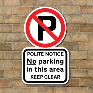 Picture of Outdoor NO PARKING Sign
