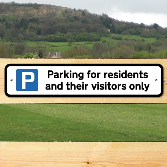 Picture of Residents Parking sign