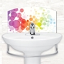 Picture of Colourful Bubbles Tile Basin Splashback