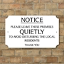 Picture of Pub Bar Restaurant Keep Quiet Sign