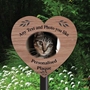 Picture of Outdoor Photo Heart Memorial Plaque