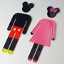 Picture of Mickey & Minnie Toilet Door signs