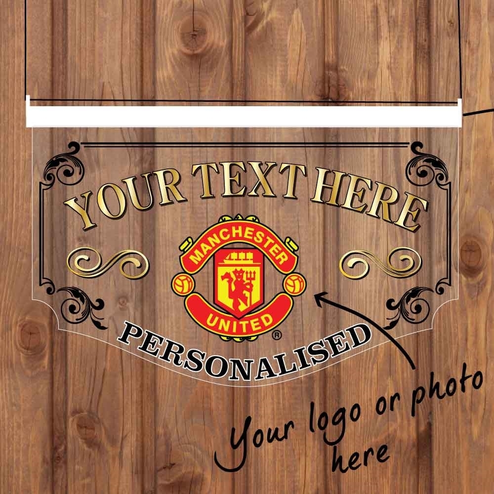 JAF Graphics. Illuminated Home Bar Sign with Photo