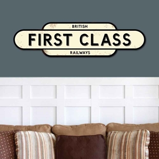 Picture of Vintage Style FIRST CLASS Sign