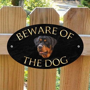 Robust Outdoor Beware of the Dog Gate Plaque Beware of the Chow Chow Gate Sign 